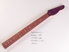 LUTHIER SPECIAL - XGP TE RW Neck 22 Stainless Frets, Ball Ends, Purple Big Flake Metal Cap